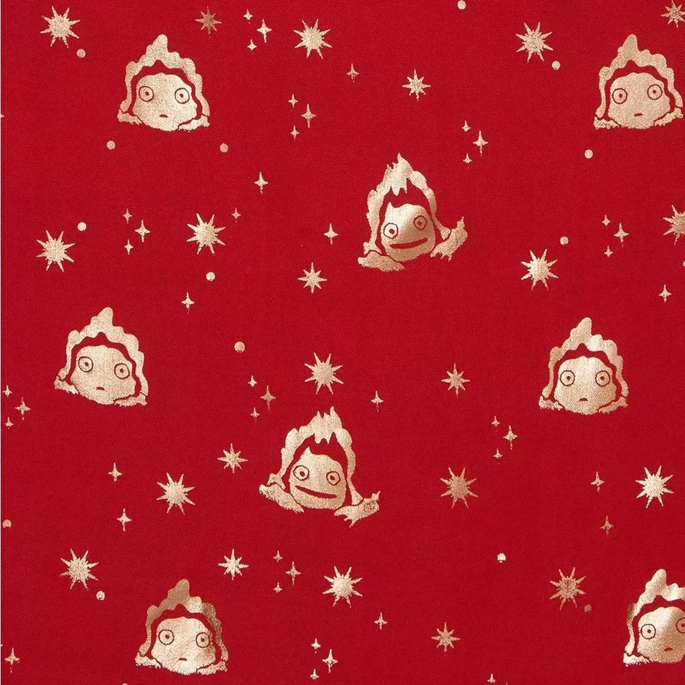 Studio Ghibli® Howl's Moving Castle Calcifer Starry Allover Print Smock Dress - Picture 4 of 4